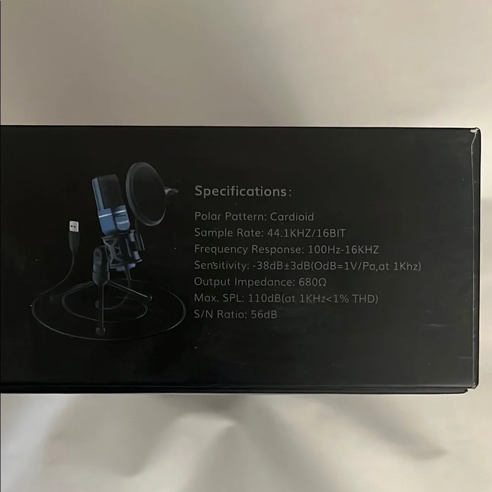 NWT - TONOR Black and Blue Computer Microphone for Streaming